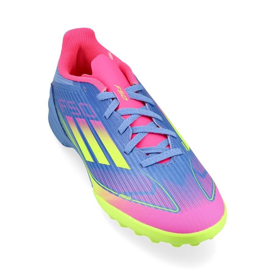 adidas F50 League TF Celestial Victory - Blue Fusion/Lucid Lemon/Lucid Lemon Enfant
