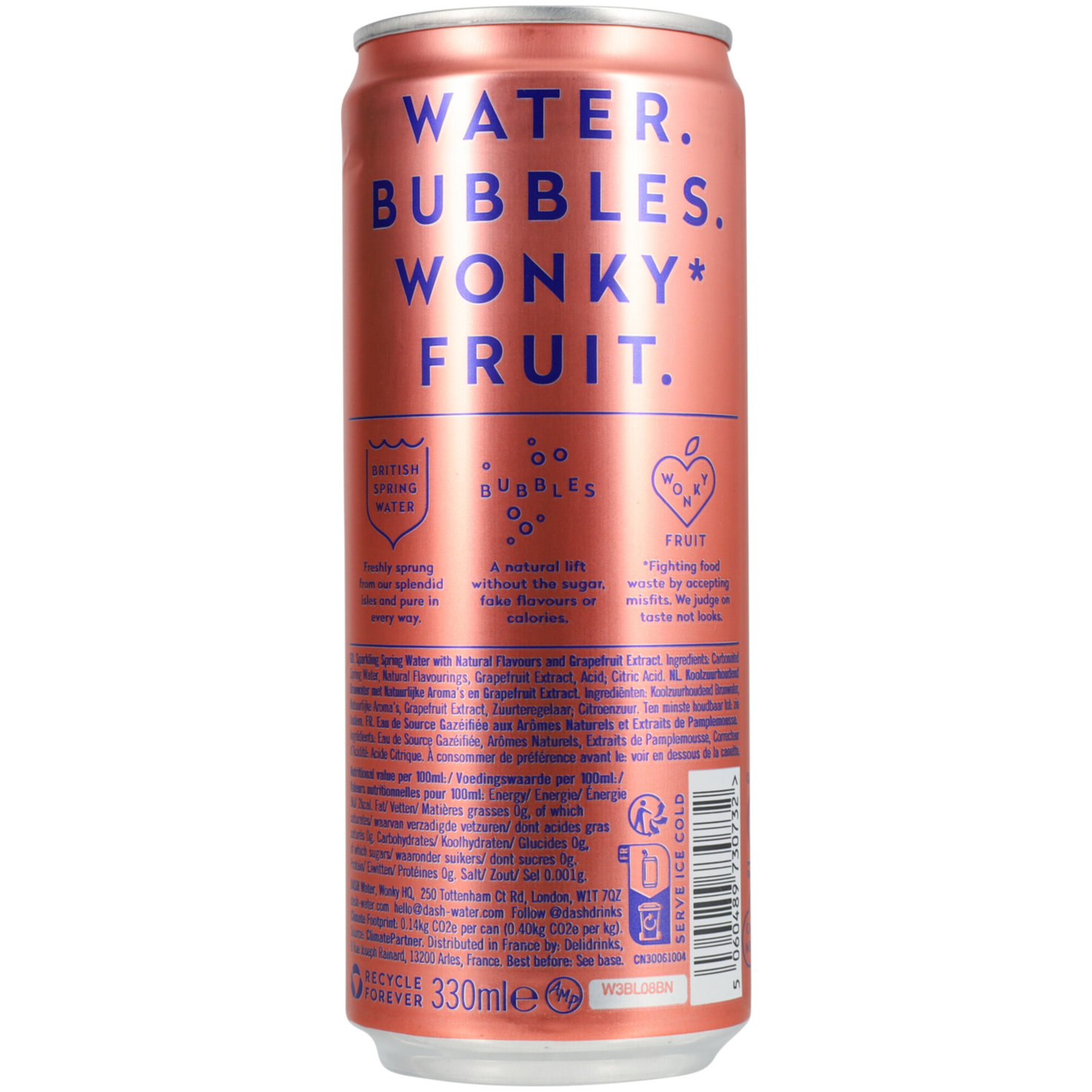 DASH WATER Prickelnd Grapefruit -33cl
