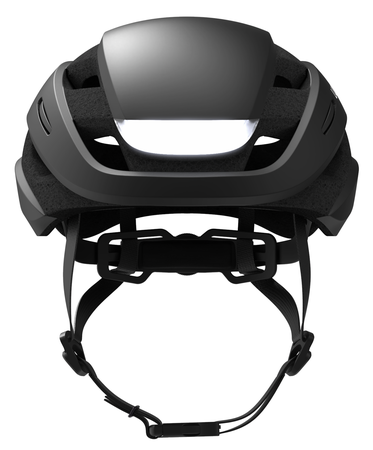 ULTRA MIPS Velohelm mit Front- und Rücklicht  schwarz  54-61CM