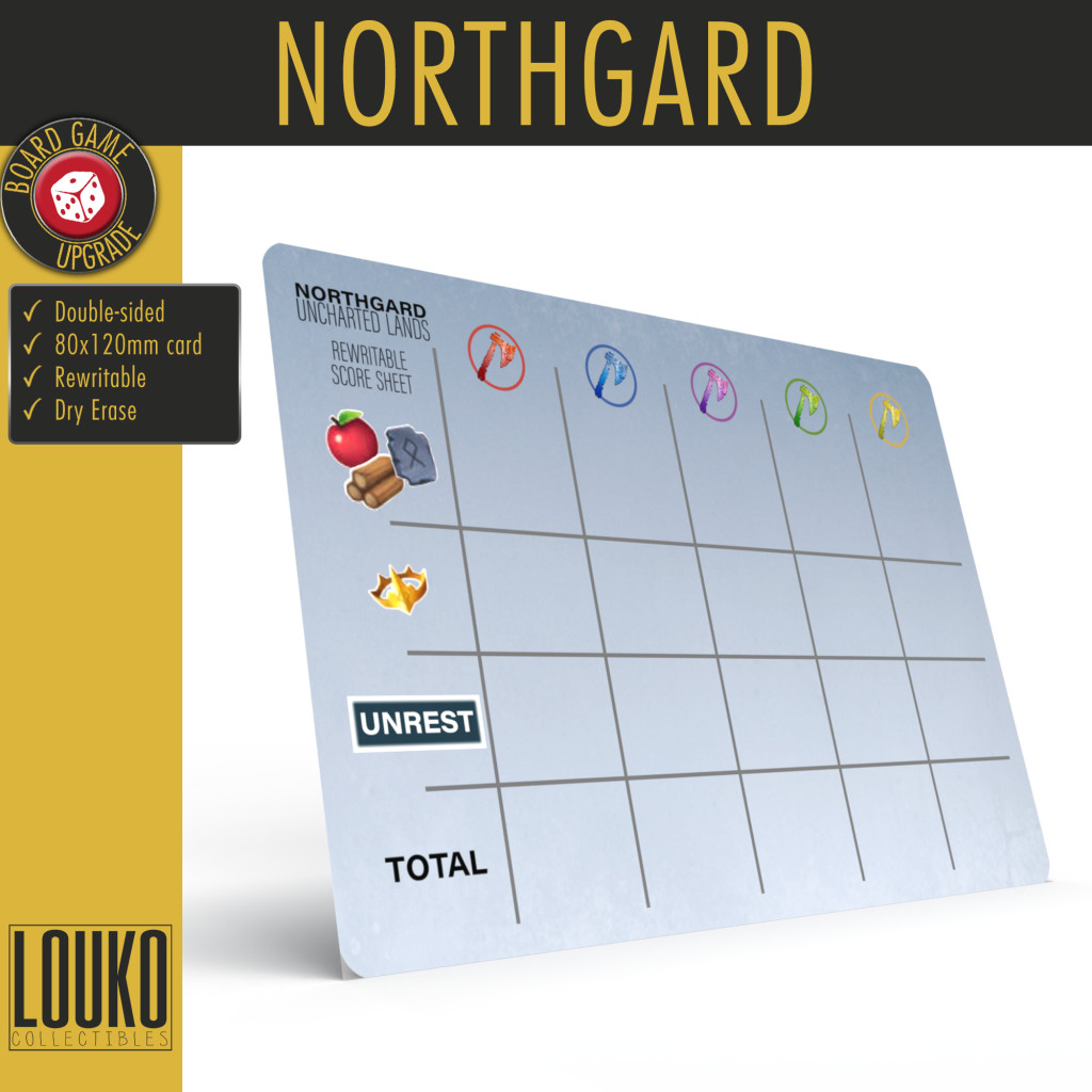 Northgard: Uncharted Lands - Feuille de score réinscriptible