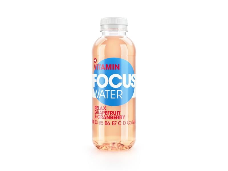 FOCUS WATER Relax Grapefruit & Cranberry 12 x 0.5 l Schweizer Vitaminwasser