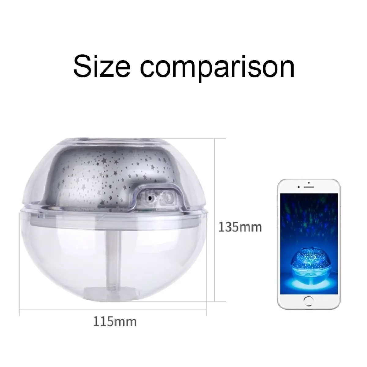 Wewoo Cristal LED Humidificateur 500ml