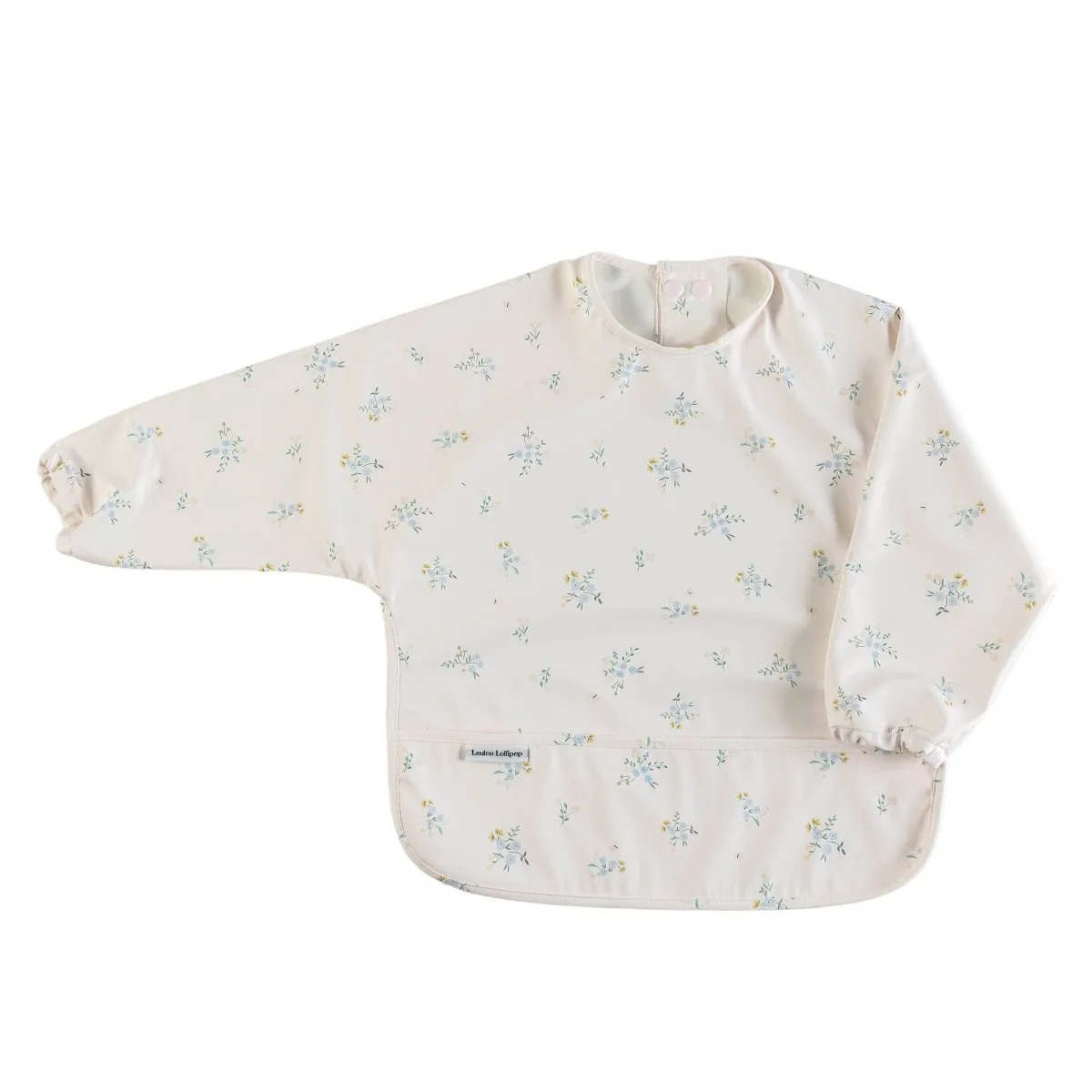Loulou Lollipop Bavoir Manches Longues Imperméable - Fleurs  Ditsy