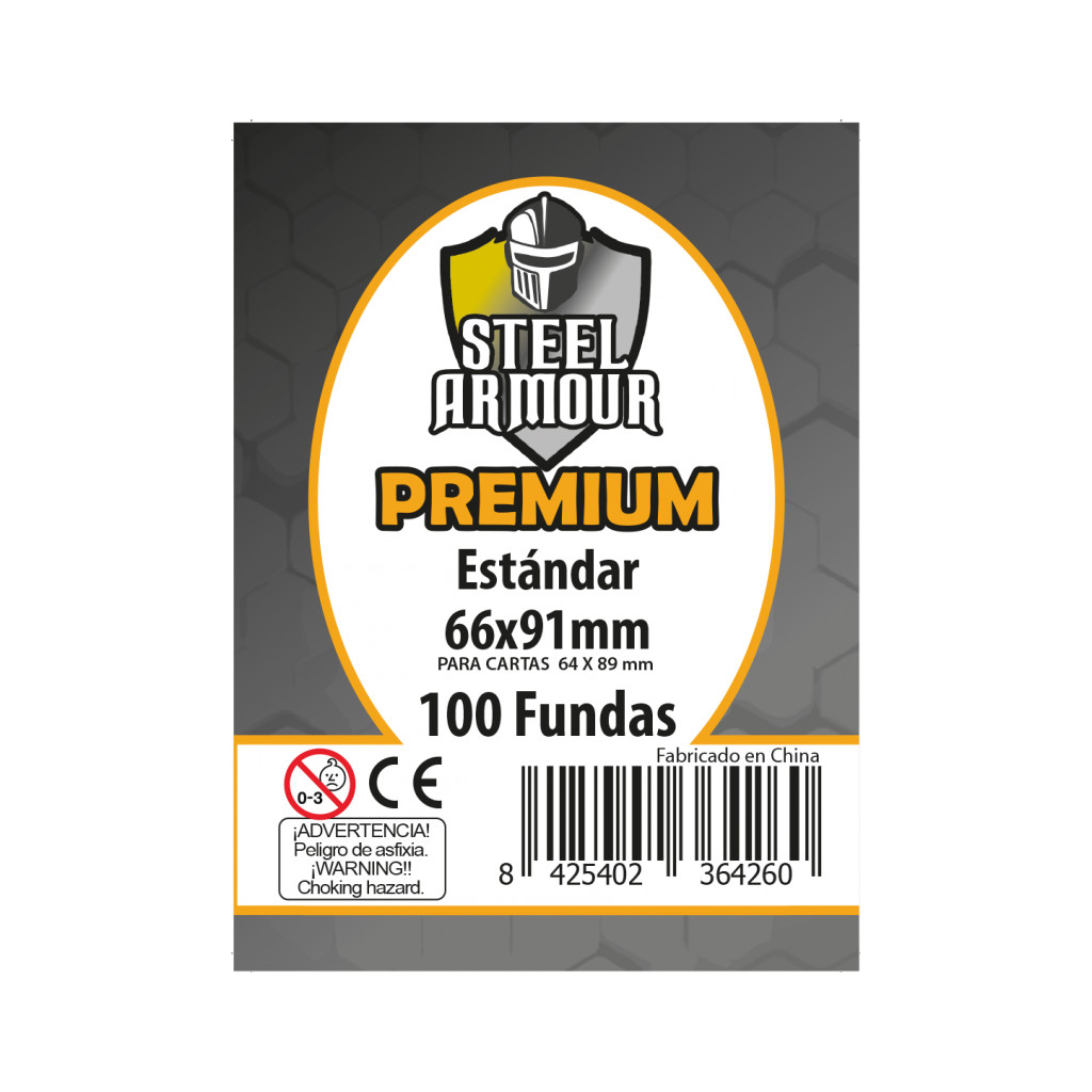 Steel Armour - 100 sleeves Standard Premium - 66x91 mm