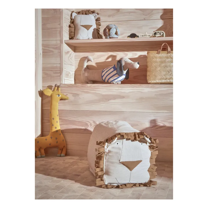 Oyoy Mini Pouf Lobo le lion | Caramel