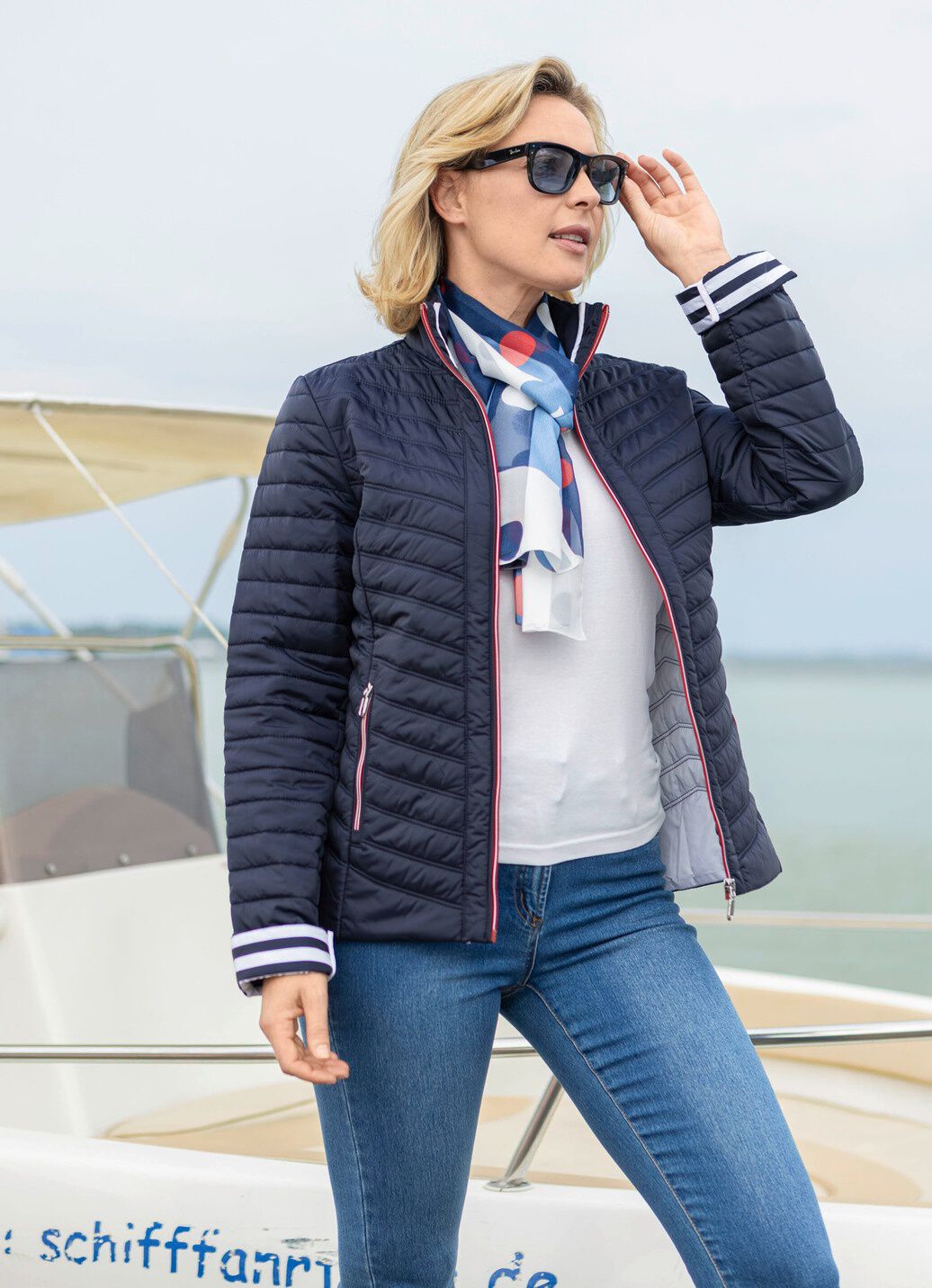 Jacke mit Reißverschlussleiste