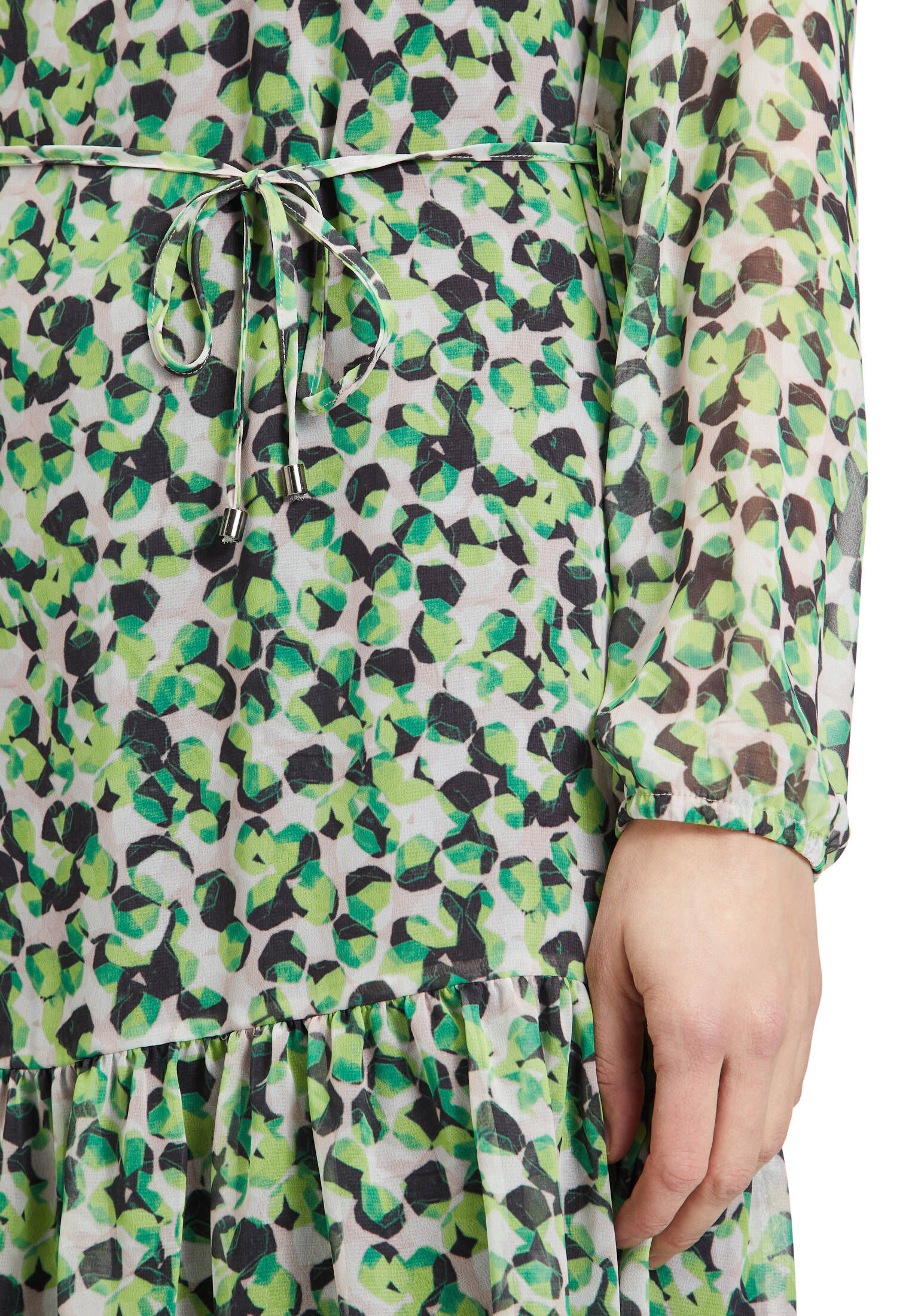 Betty & Co| Damen Stufenkleid mit Raffung