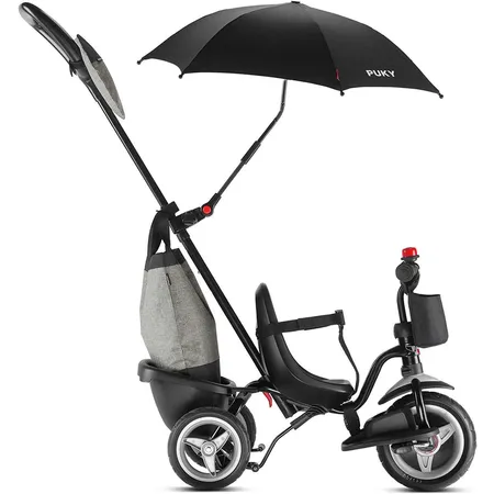 PUKY Ceety Comfort 4in1 Kinder Dreirad, schwarz