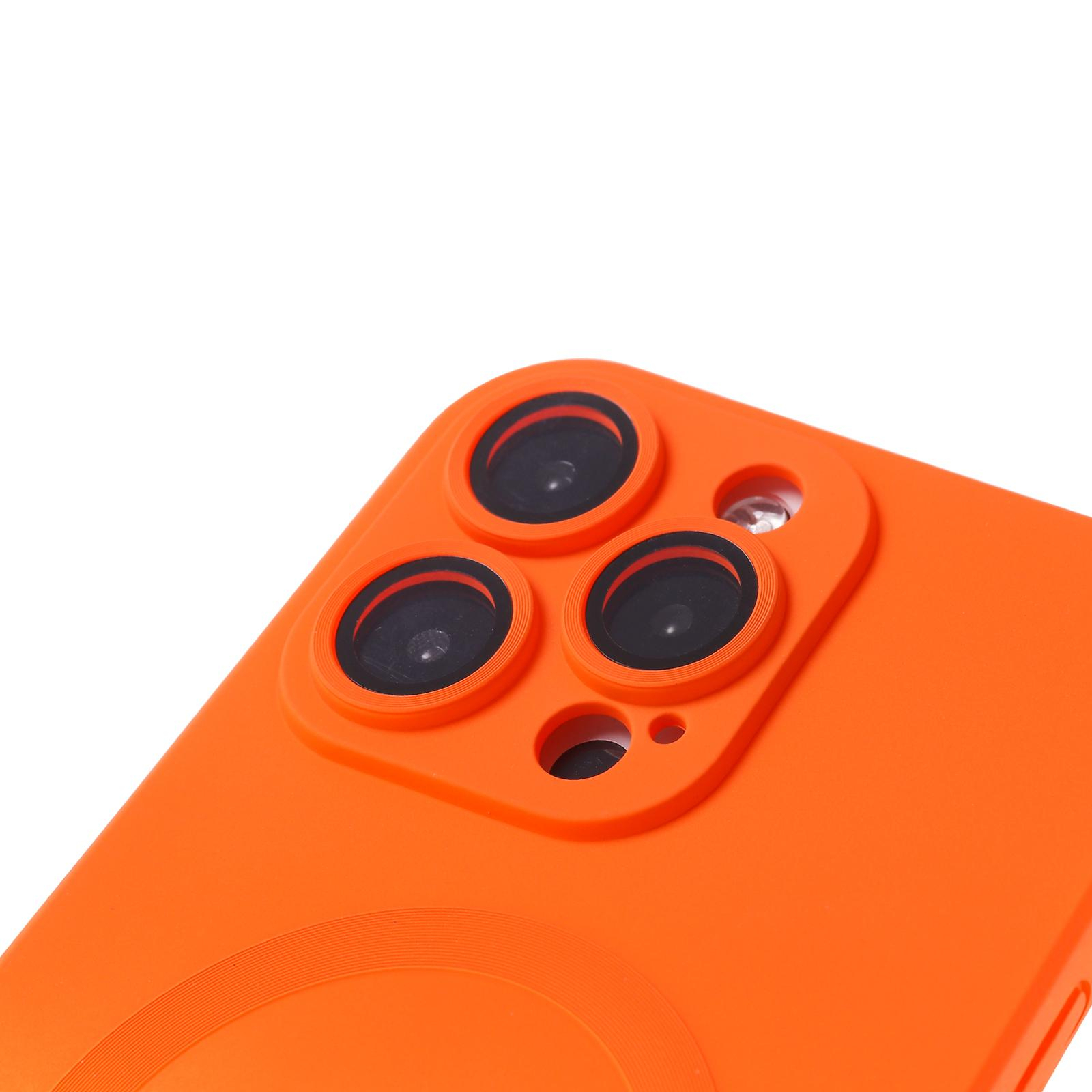 iPhone 13 Pro MagSafe Gummi Case Hülle Kameraglasschutz mit Farbverlauf - Orange / Gelb