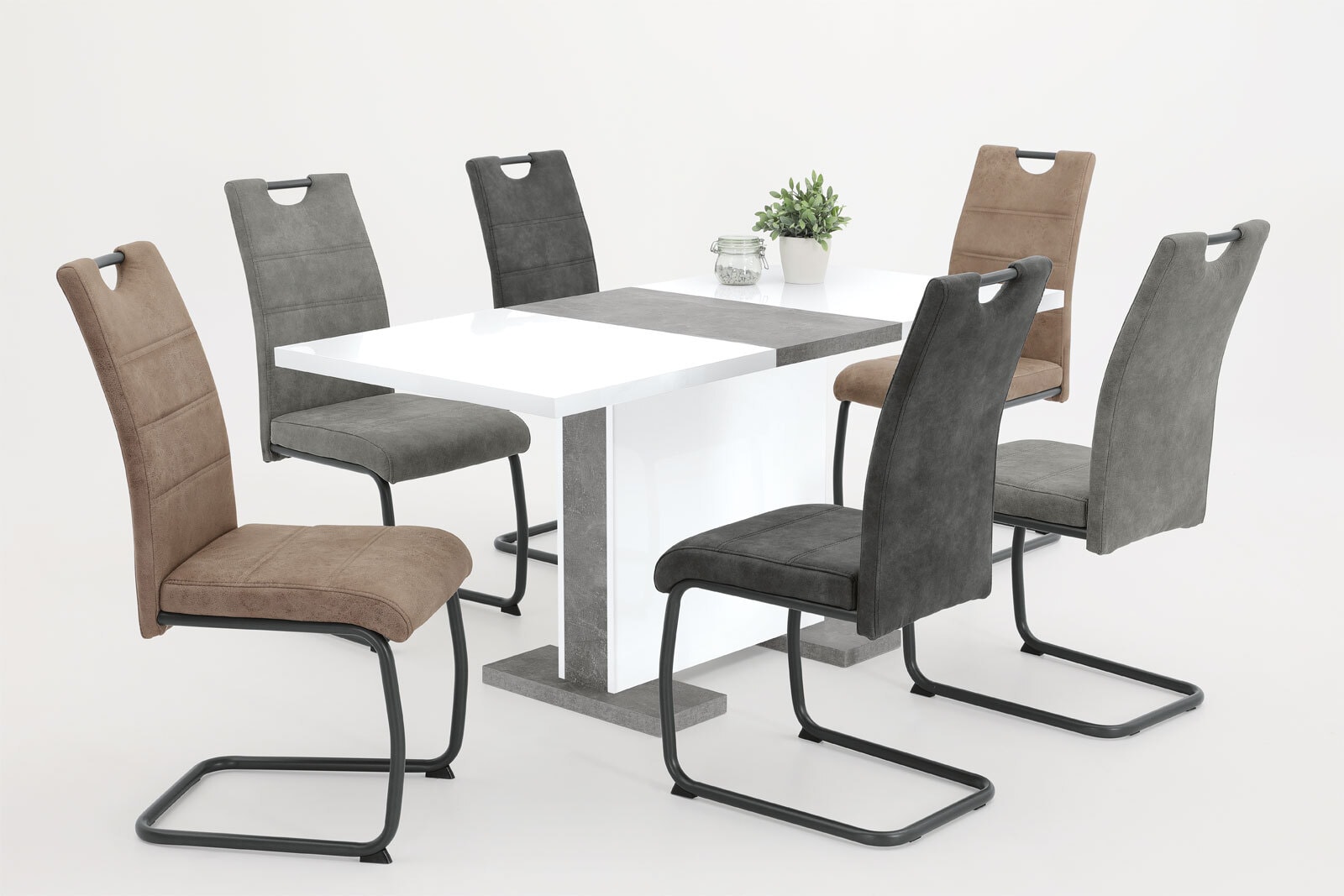 Stuhl Viola Vintage Grau