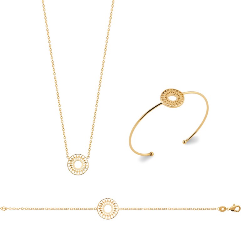 Collier Femme - Plaqué Or - Longueur : 45 cm