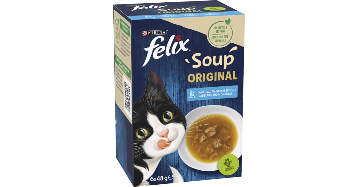 PURINA Felix Soups Fish Selection 6x 48 gr