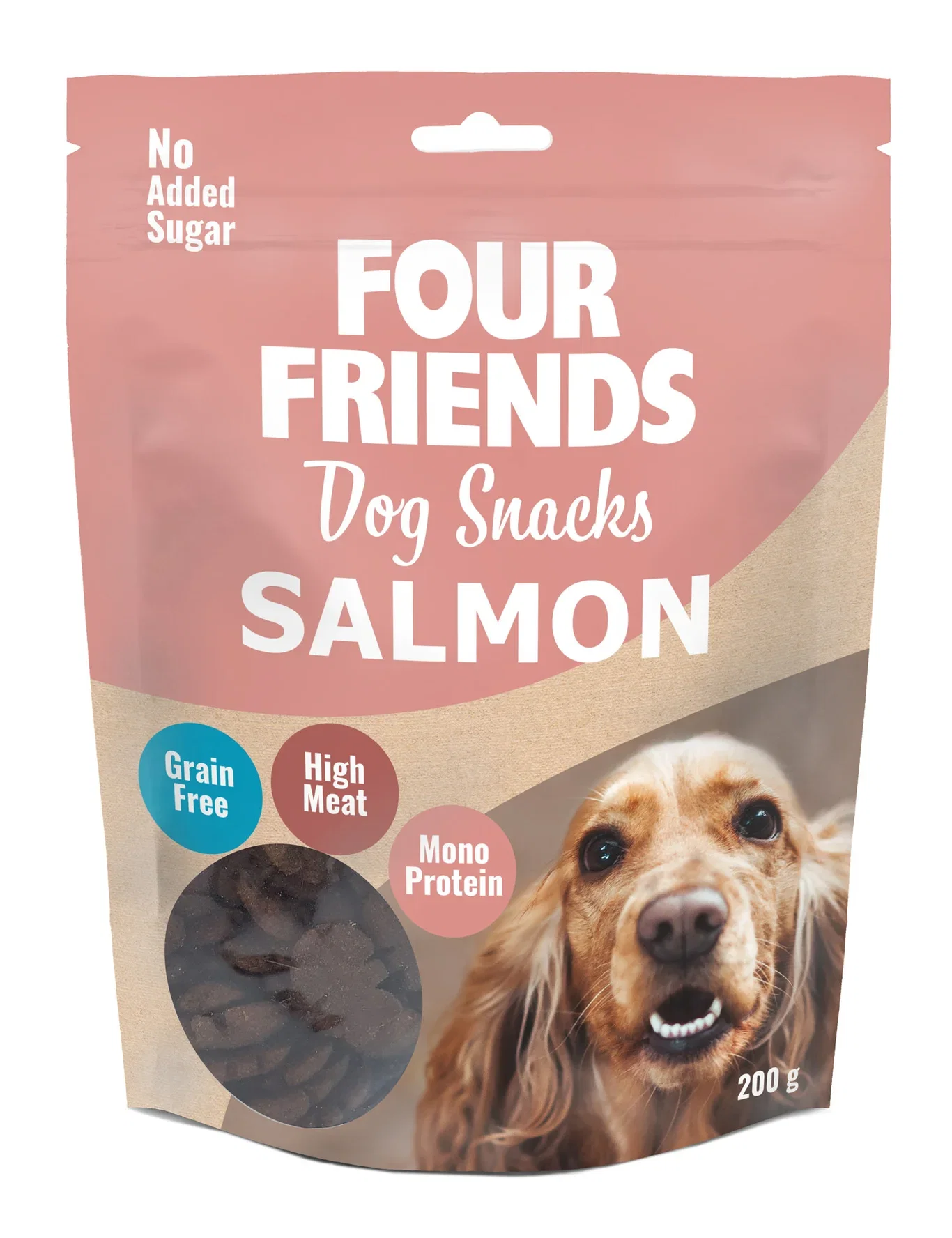 FourFriends Hundegodteri laks 200 g