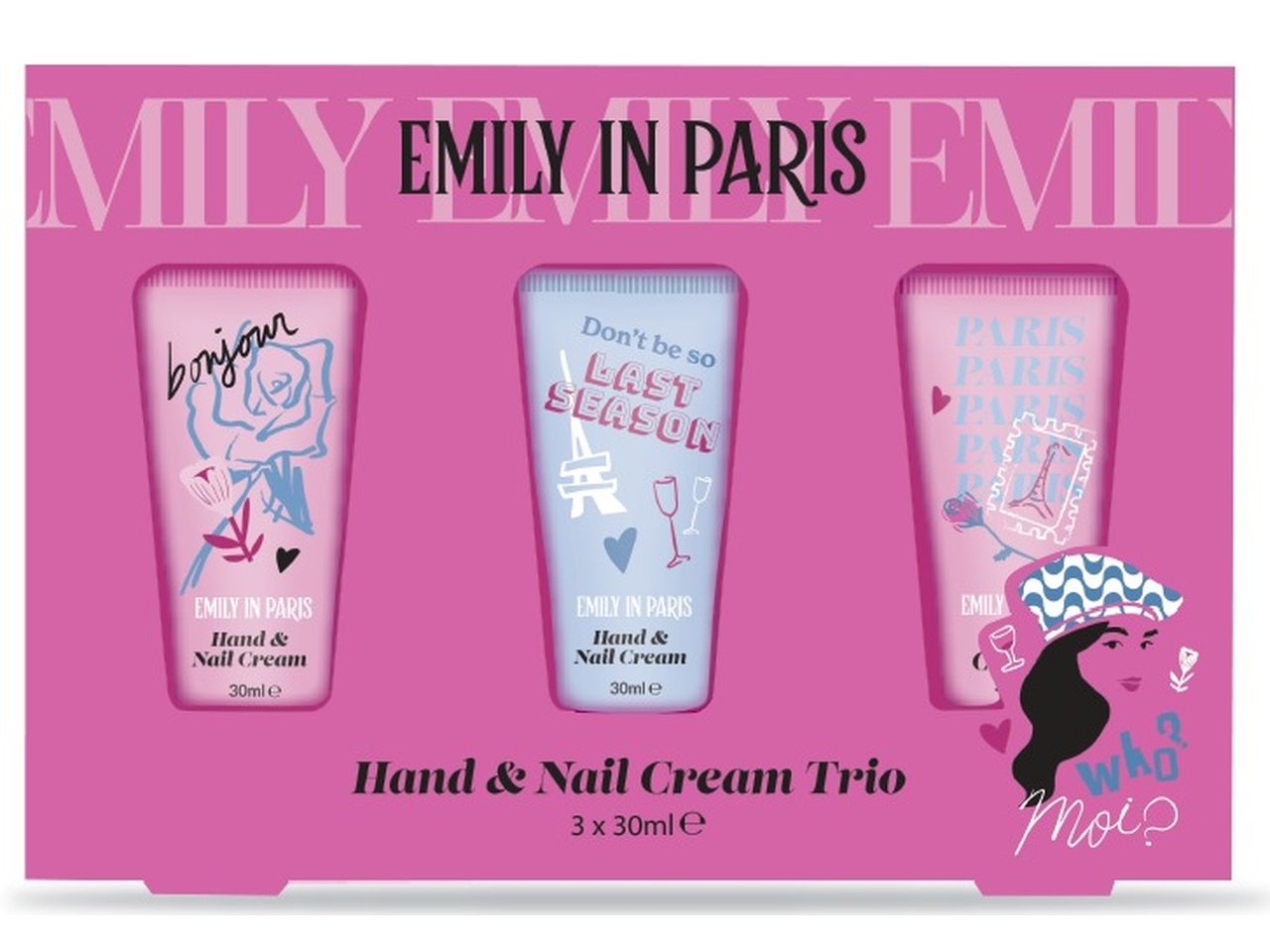 CONJUNTO EMILY PARIS CREME PARA AS MÃOS 3X30ML