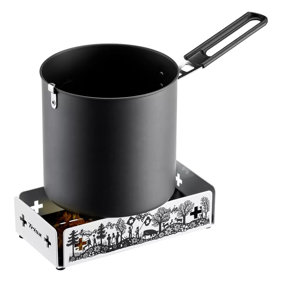 Kerzen-Raclette Trisa Kitchenette schwarz,weiss