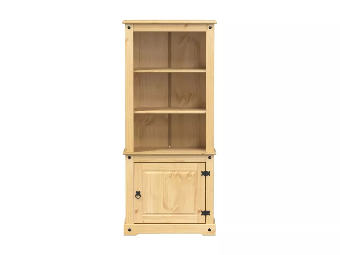 Buffet haut Corona 74x38x170 cm bois de pin massif