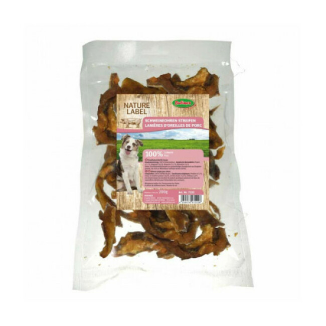 Lanières d'oreilles de porc Nature Label pour chien
