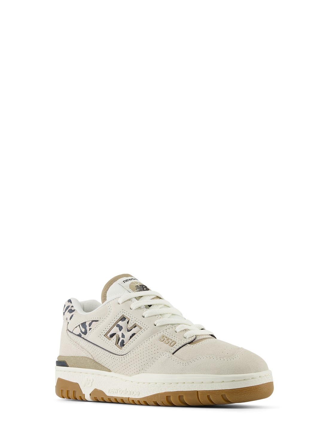 new balance Sneakers Femme 550 Beige et Léopard Cuir