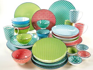 CreaTable Müslischale MEDITERRAN 4er Set 15 cm grün