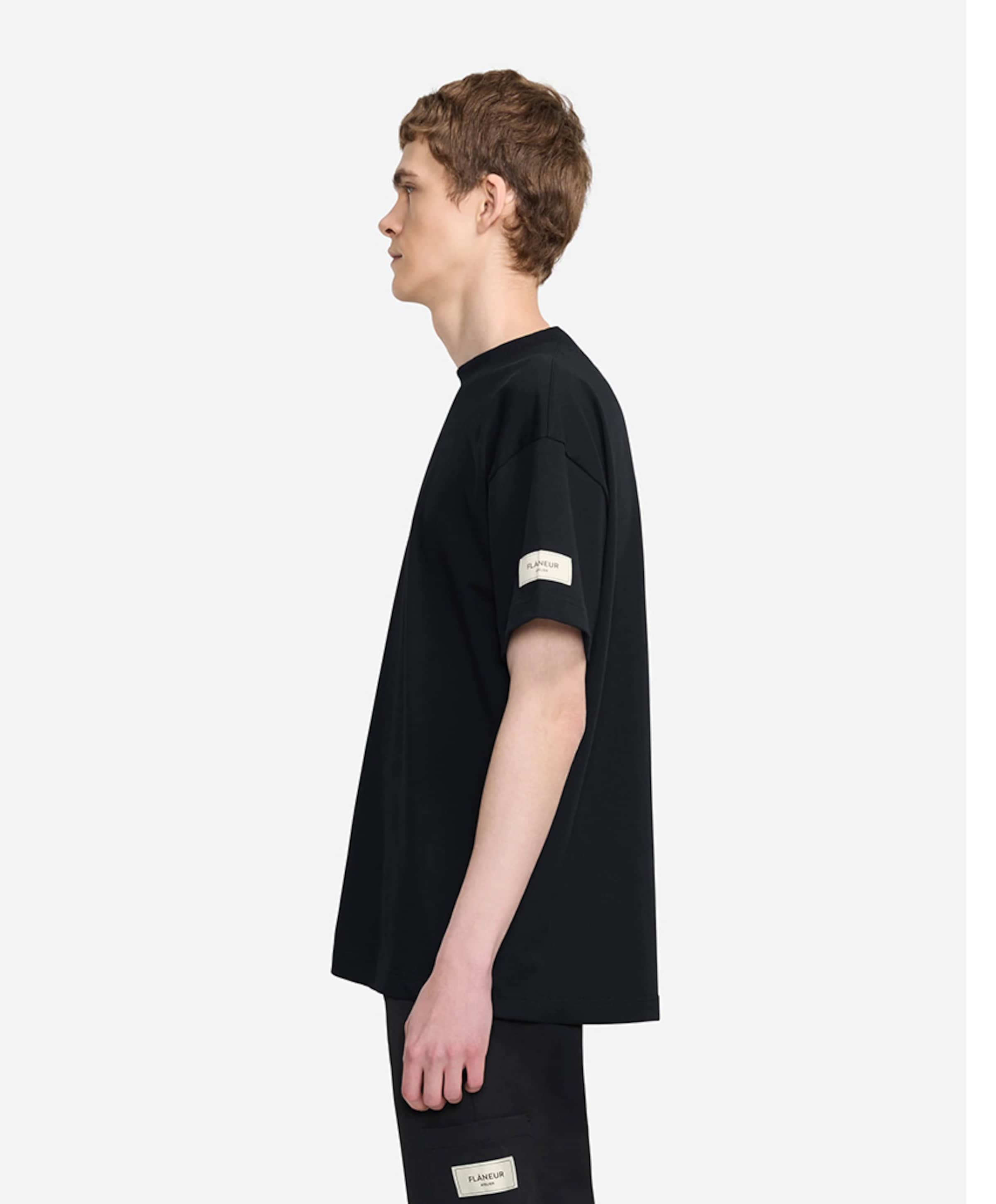 FLÂNEUR Heren T-shirt zwart