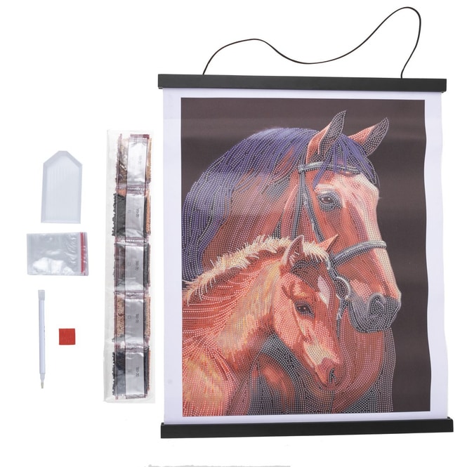 Crystal Art - Scroll-Kit - Pferd