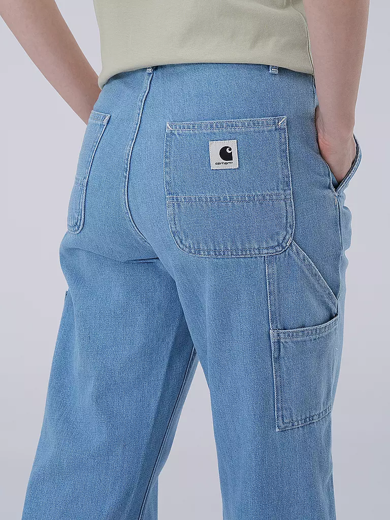 CARHARTT WIP Jeans Boyfriend Fit PIERCE hellblau