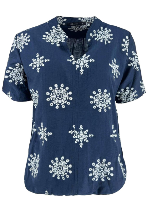 FOS Amsterdam blauwe dames blouse