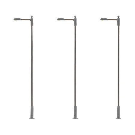 Faller 180102 - LED-Straßenbeleuchtungen, Ansatzleuchte, 3 Stück