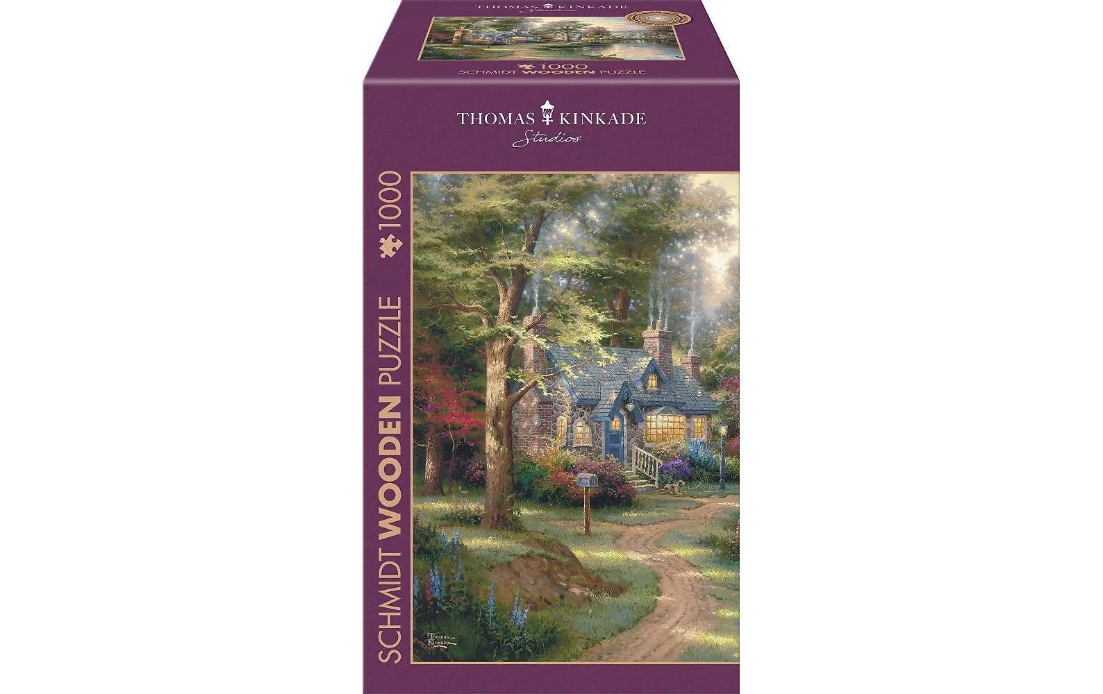 Holz-Puzzle Hometown Lake 1000 TeileUnterhaltsames Gesellschaftsspiel