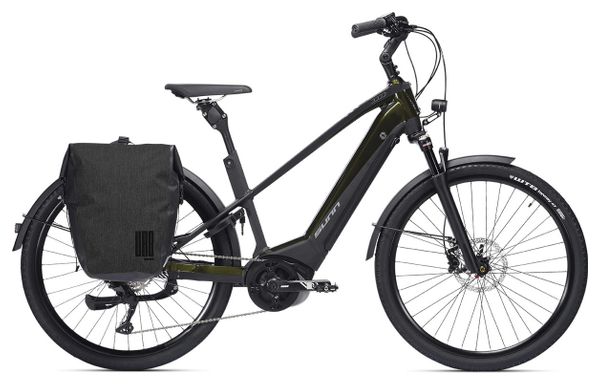 Vélo de Ville Électrique Sunn Urb Skal Mixte Shimano Deore 10V 500 Wh 27 5' Vert