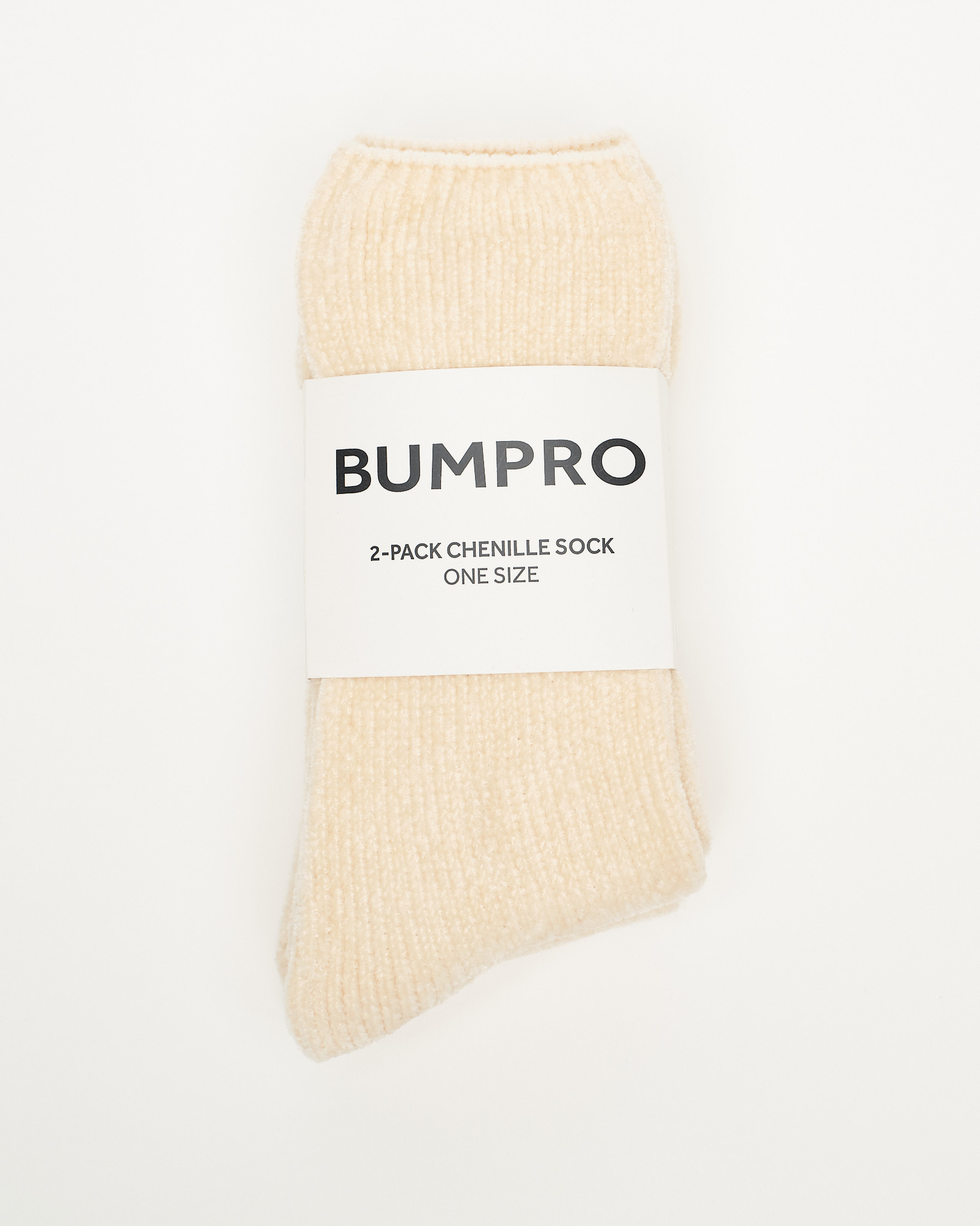 Bumpro 2-pack Chenille Socks Off White\Beige - One Size