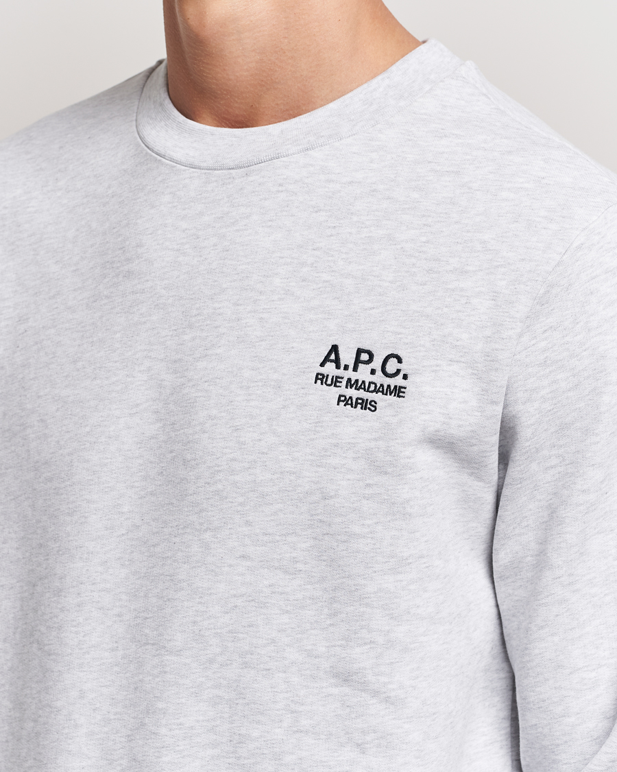 A.P.C. Rue Madame Sweatshirt Heather Grey/Black