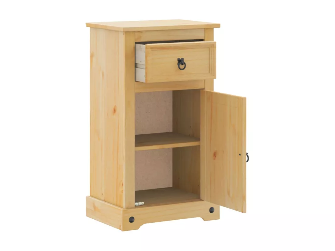 Armoire de salle de bain Corona 45x33x80 cm bois de pin massif