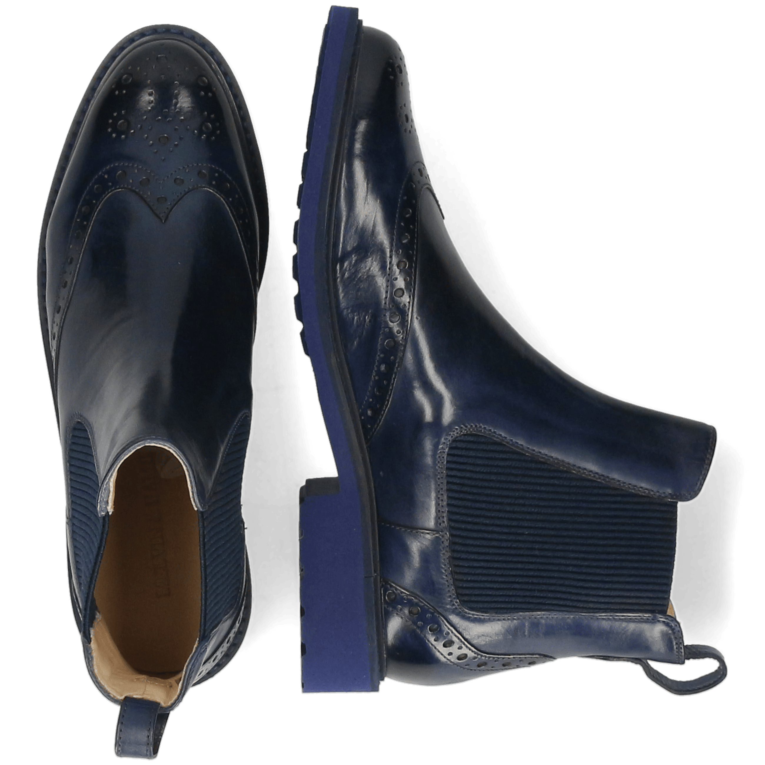 SELINA 29 - Bottines à talon plat | Bleu