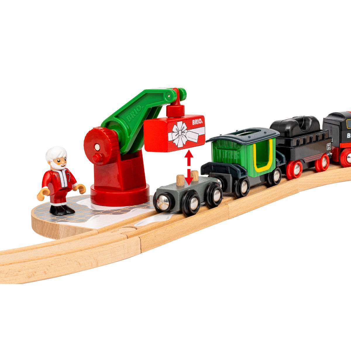 BRIO Spiel Batterie-Dampflok Weihnachts-Set