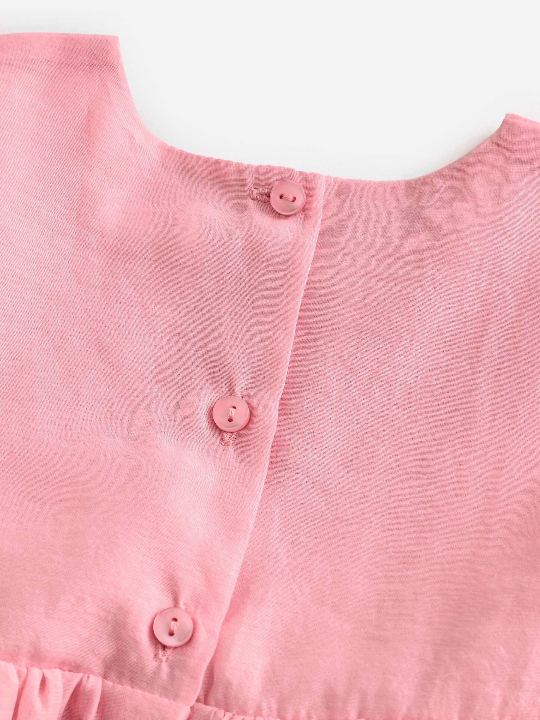 Roze - Jurk met bloemencorsage (3mnd -8jr)