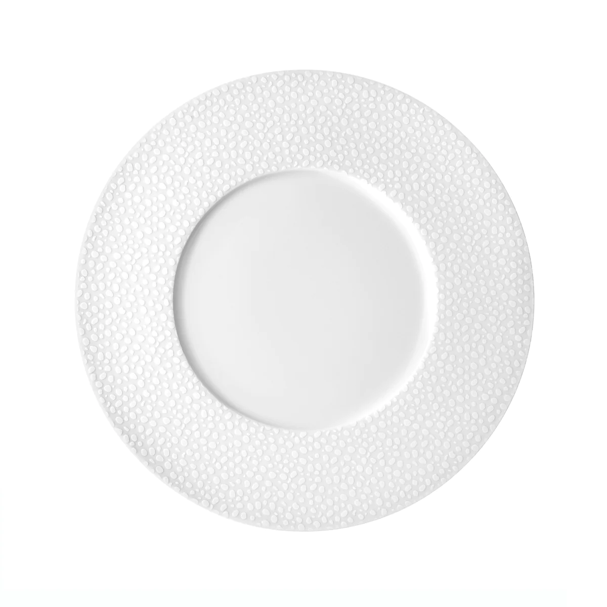 Baghera Blanc - Assiette plate 27cm (lot de 6) Médard de Noblat