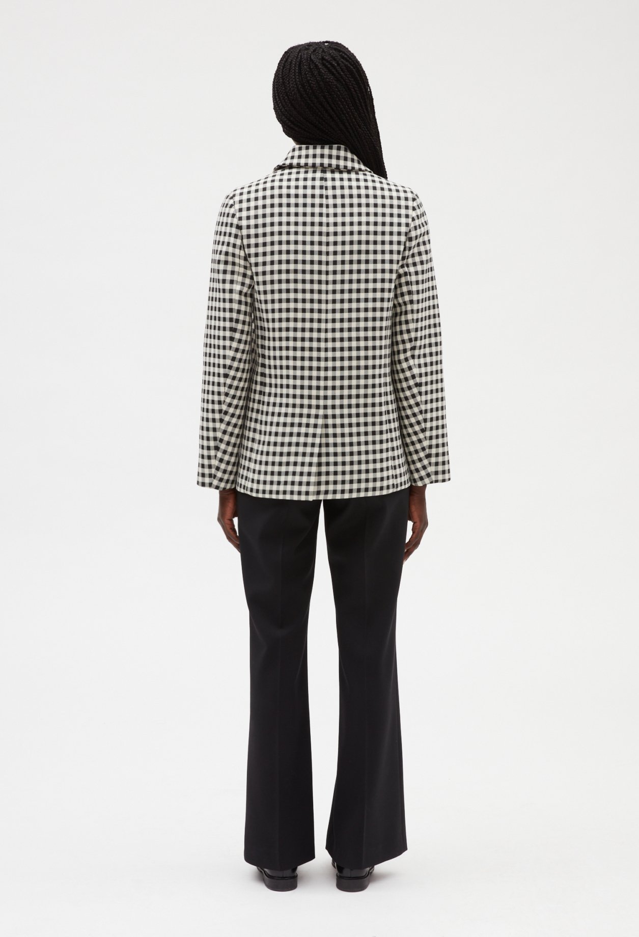 Manteau carreaux bicolore