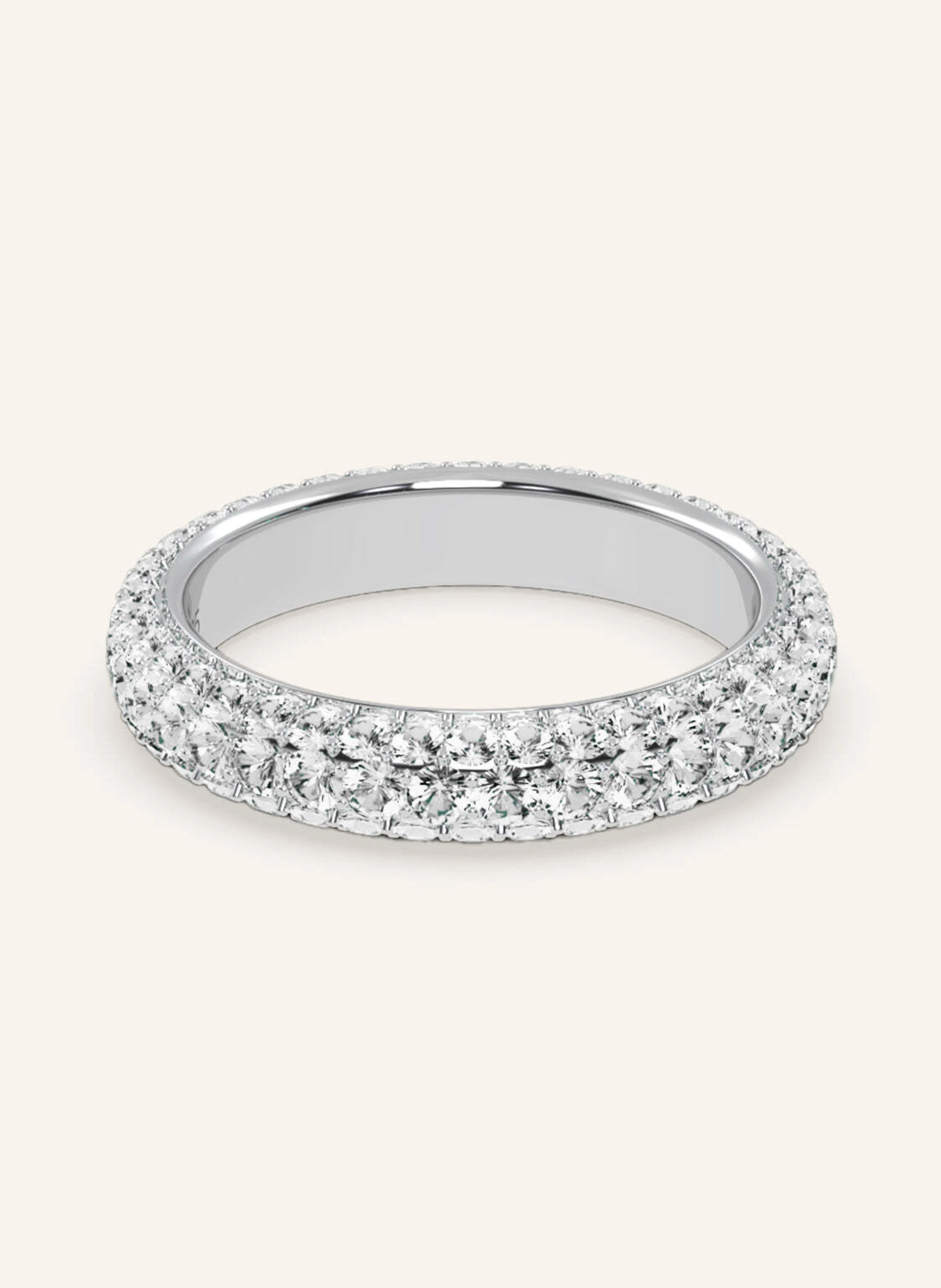 VEYNOU Ring ETERNITY PAVÈ aus 18 Karat Weißgold und 1,80ct. lab-grown Diamanten