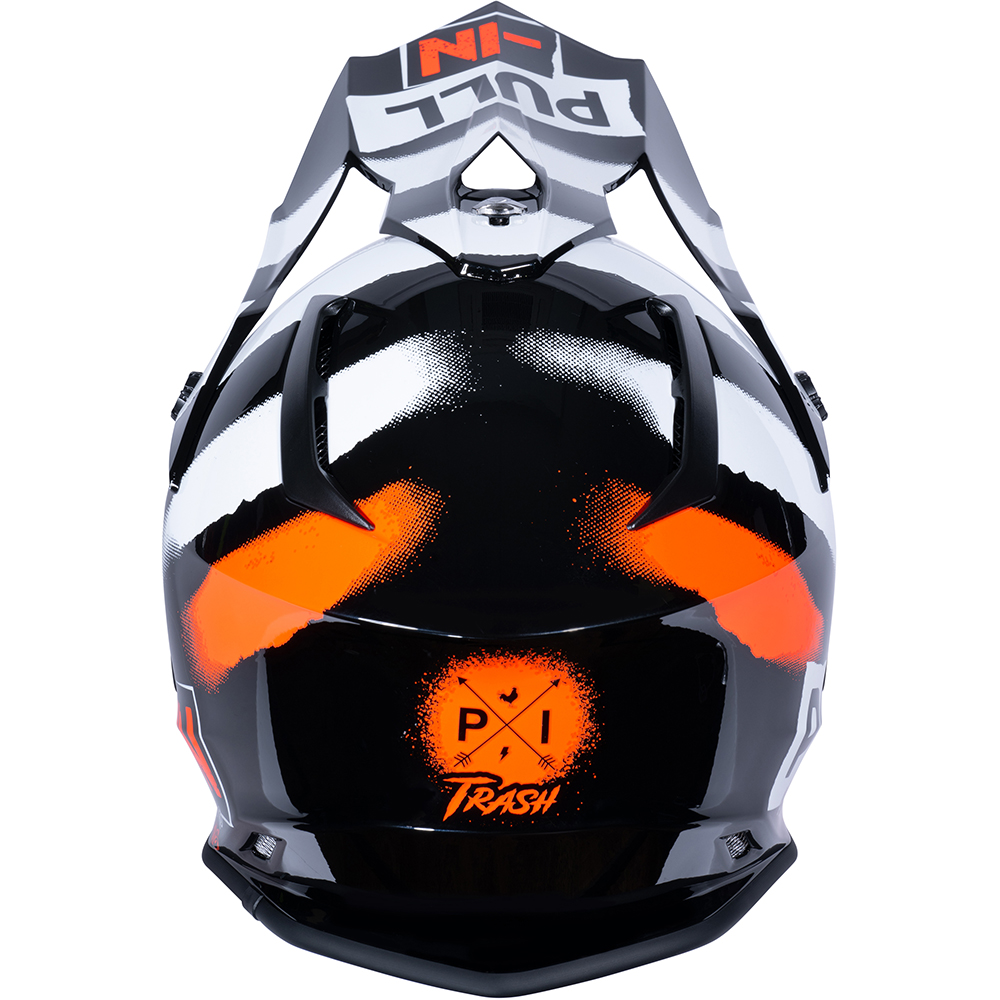 pull-in - Casque Trash - 2023 Noir / Blanc / Orange