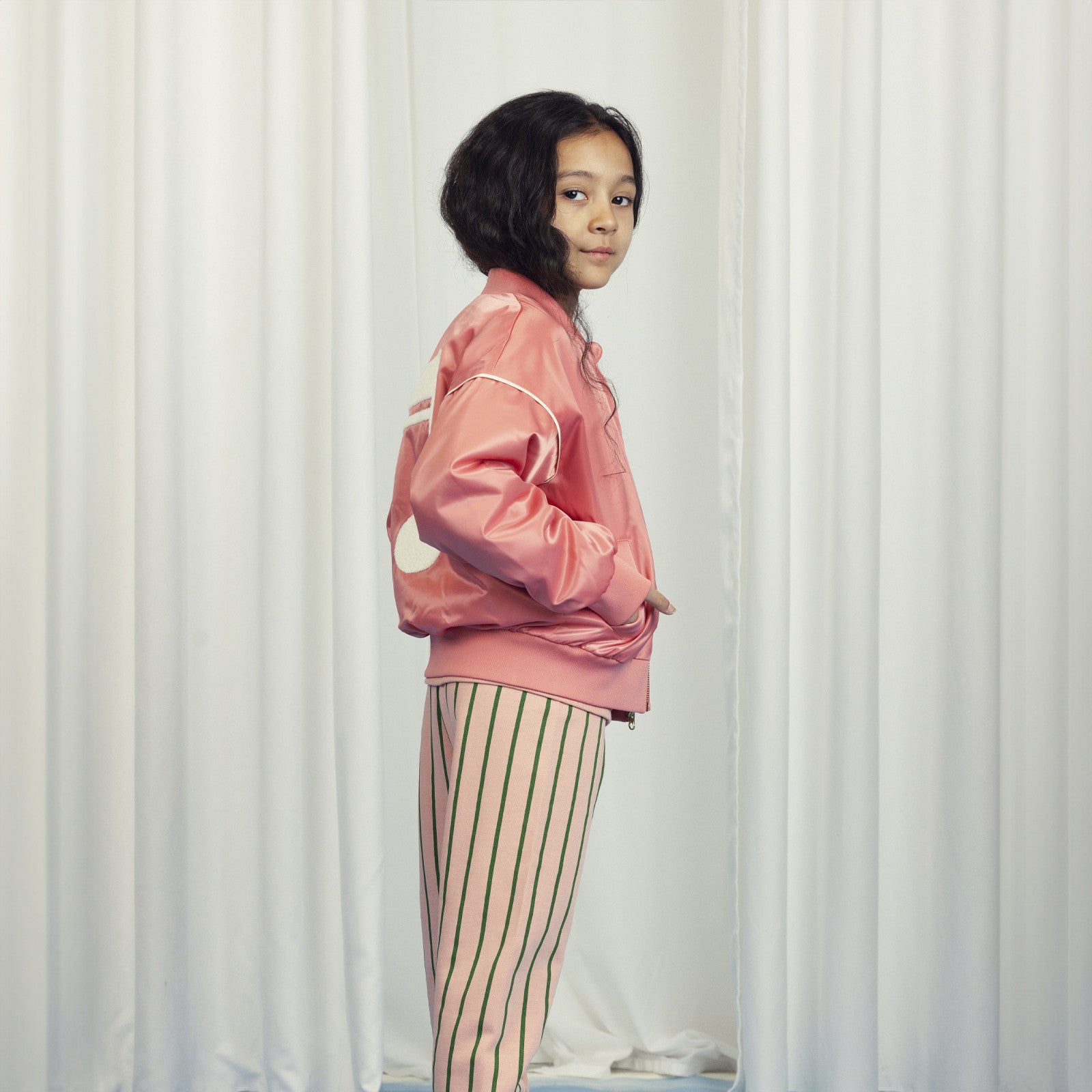 Jacke Note Chenille Satin Pink
