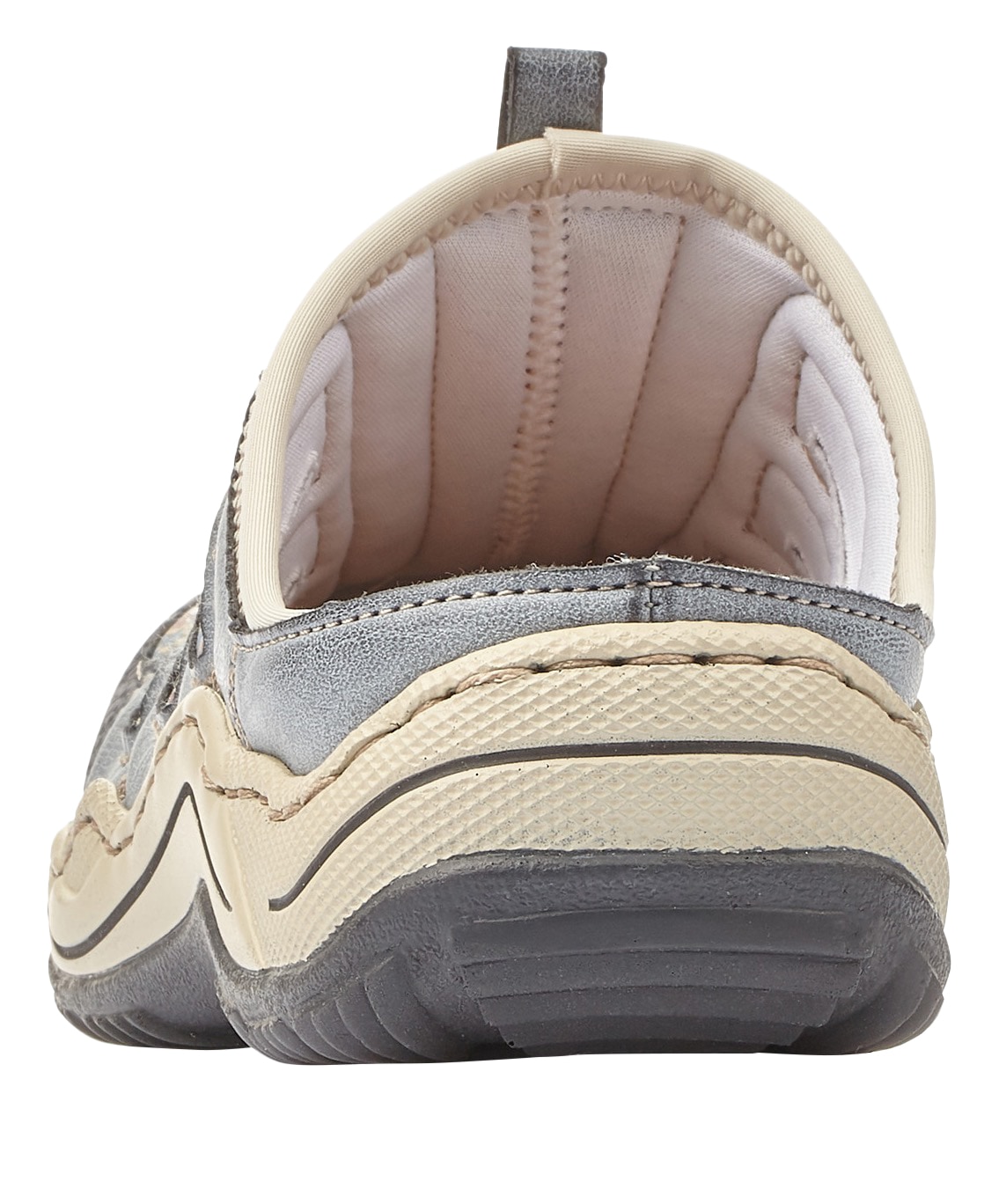 Rieker Clog  , Keilabsatz, Sommerschuh, Schlappen zum Schlupfen