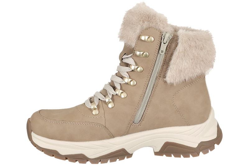 RIEKER VINTERSTØVLE I BEIGE PU