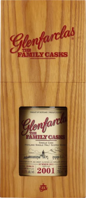 GLENFARCLAS VINTAGE 2001 FAMILY CASKS 70CL