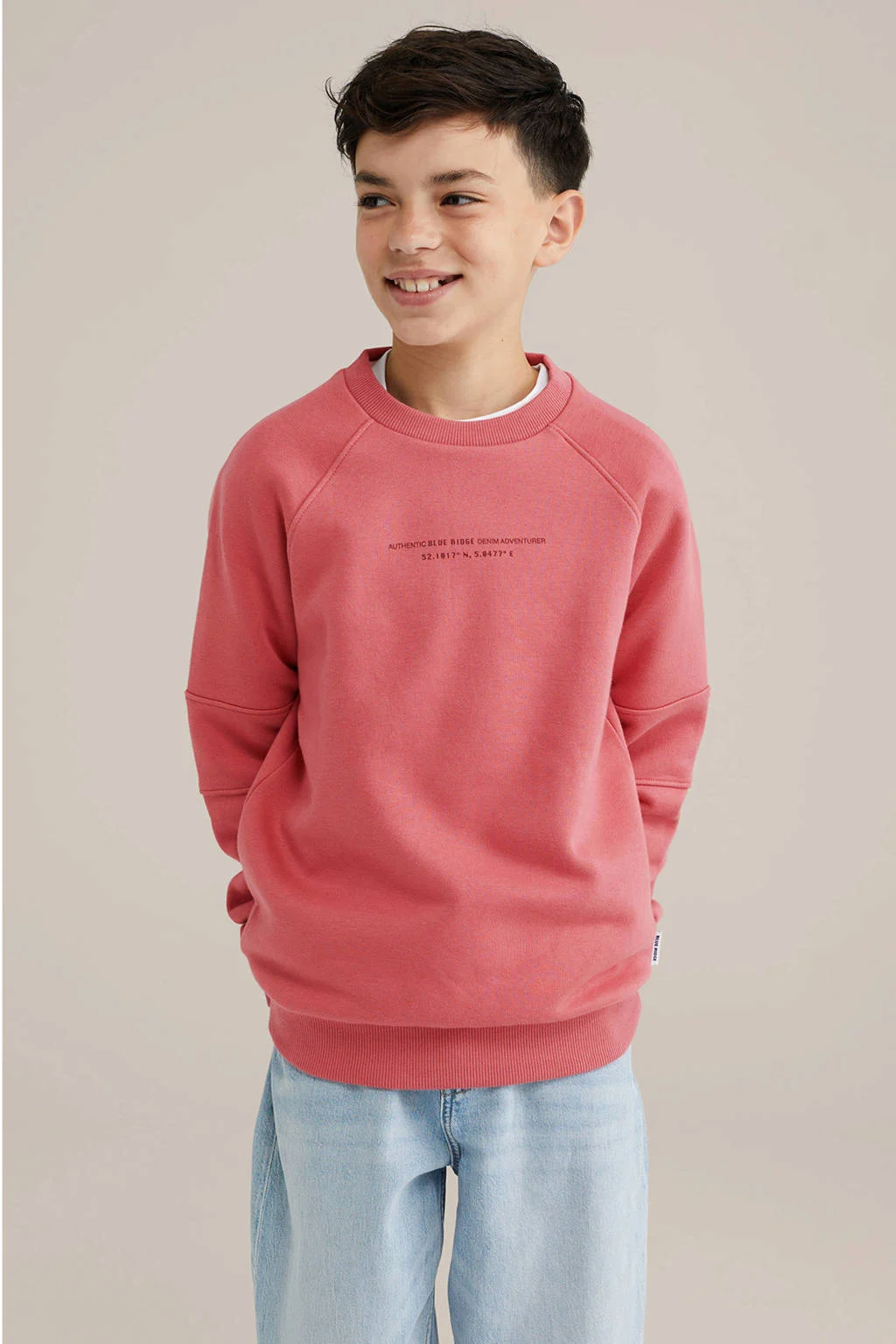 WE Fashion Blue Ridge sweater roze