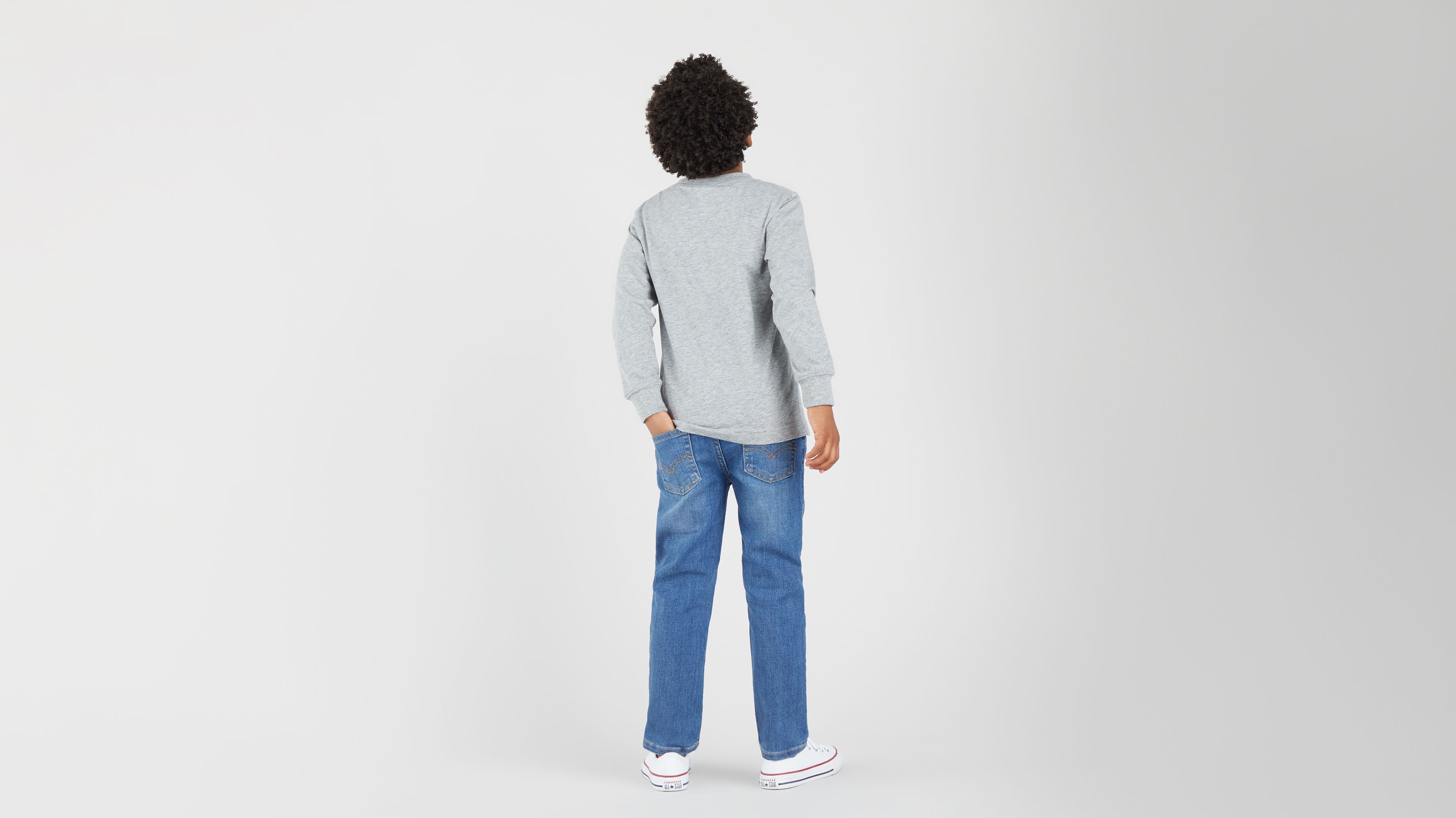 T-shirt Batwing pour enfant - Grey Heather - Gris