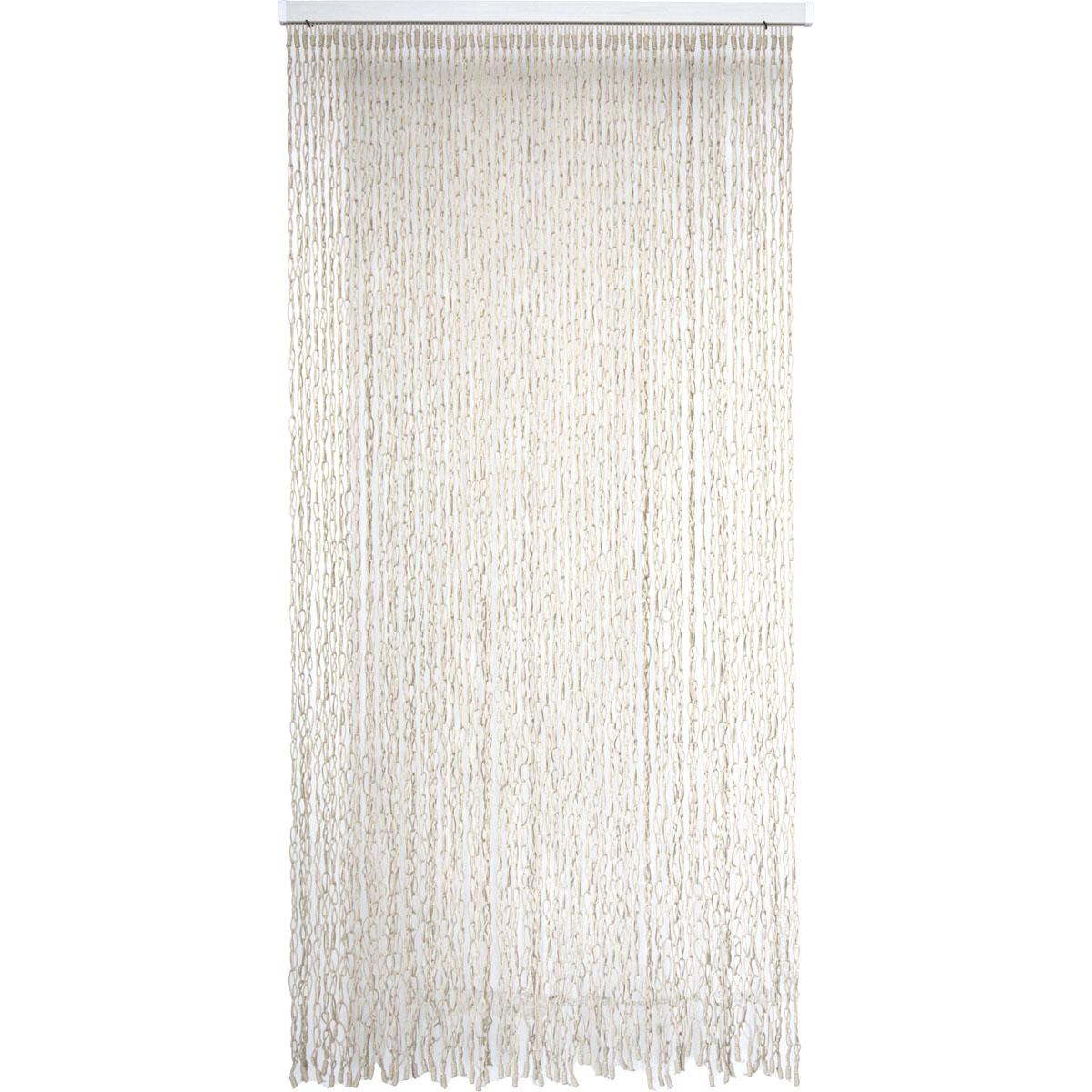 RIDEAU PORTE COTON POLYESTER BOUCLE 90X200CM NATUREL