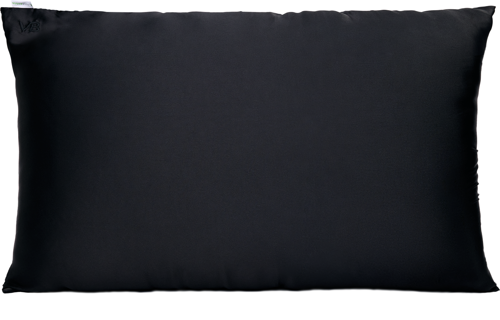 Veganboost  Satin Kissenbezug, Lava Stone Black