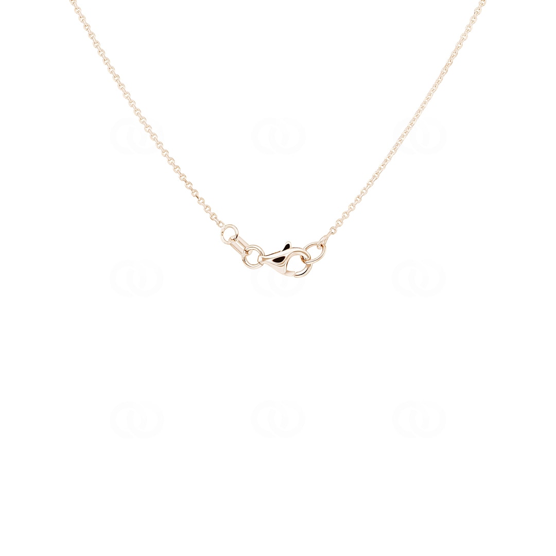 Collier mit Anhänger 750/18 K Roségold mit Diamanten 0.13 ct H/si by CHRISTIAN