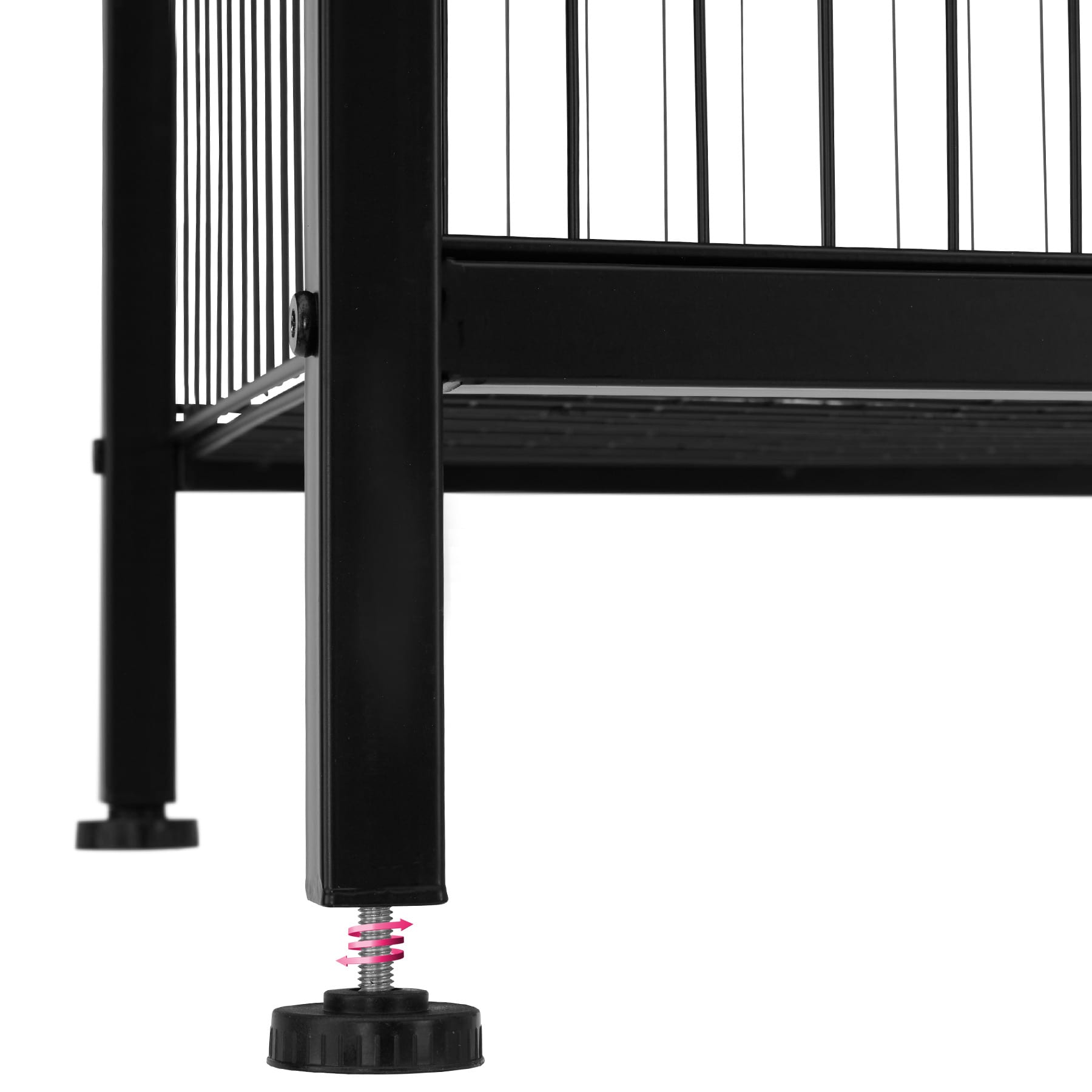 tectake® Beistelltisch, Industrial Style, mit Gitterkorb, 40 x 40 x 55,5 cm